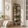 MTShining Scaffale Angolare a 5/6 Ripiani, Porta Piante, Scaffale Portaoggetti per Soggiorno, Cucina, Camera da Letto, Libreria, Porta Fiori, Organizzazione