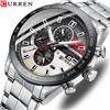 CURREN Nuovo Cronografo Sportivo Orologio da Uomo Top Luxury Orologio al Quarzo Luminoso Orologio da Uomo con Quadrante Grande Impermeabile relogio masculino