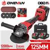 ONEVAN 125 millimetri Brushless Elettrico Smerigliatrice Angolare 2in1 M14 Cordless Taglio Lucidatura Strumento di Lavorazione Del Legno Per Makita 18-21V Batteria Spille