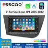 ESSGOO 7" per Seat Leon 1P1 2005-2012 64G Carplay Wireless Android 15 Autoradio GPS Navigatore WiFi Bluetooth FM RDS SWC Mirror Link