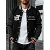 teekossc New York Brooklyn Art Letter Print Clothes Man'S Loose Sports Baseball Jersey Fashion High Street Veste Giacche autunno inverno