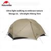 Naturehike Tenda da campeggio Naturehike New Mongar UL per 1-2 persone, in nylon 15D, 3 stagioni, impermeabile, ultraleggera, portatile, con tappetino.
