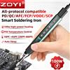 NONE ZOYI T12 100W Saldatore Intelligente a Temperatura Costante, Strumento di Saldatura Portatile ad Alta Potenza, Supporta Ricarica Rapida Multi-Protocollo