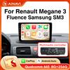 Ainavi Autoradio Ainavi per Renault Megane 3 Carplay Fluence Android Auto Samsung SM3 2008 2009 2010 2011 2012 2013 2014 Schermo Touch HD IPS Stereo Multimediale per Auto 2 Din
