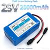 DAWEIKALA Pacco Batteria agli Ioni di Litio 29V 7S4P, 20000mAh, Celle 21700, Scheda di Protezione BMS Integrata, con Connettore XT60 e DC, per E-bike, Scooter, Ecoscandaglio, Motore per Barca