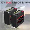 DAWEIKALA Batteria al litio LiFePO4 12V 20Ah potenziata, a ciclo profondo, ricaricabile, con BMS da 30A, sostituzione per bici elettriche, motori per barche, roulotte/camper e moto elettriche, leggera, vendita