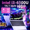 FUCHU 2026 Laptop Intel Core I3 6100U 16GB RAM 1TB 2TB SSD 14.1 Pollici Ultra Sottile Computer Windows 11 Pro PC Gaming per Ufficio Studio Business