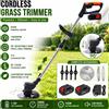 Betuyoo Tagliaerba Elettrico Pieghevole a Batteria 21V 850W, Bordatore per Prato Regolabile, Decespugliatore Telescopico Compatibile con Batteria Makita 21V