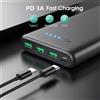 Chictree Power Bank ad Alta Capacità 20000mAh, Ricarica Rapida PD 18W, Caricatore Portatile USB C con 4 Uscite e 2 Ingressi, Batteria Esterna Resistente per Viaggi, Compatibile con Samsung Galaxy S26 S25 S24