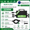Sukflow Inverter Solare Micro SUKFLOW 2250W con Monitoraggio WiFi, Plug and Play, MPPT, per Pannelli Solari da Balcone, per Sistema Solare Domestico