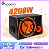 Podofo Subwoofer per Auto da 4200W ad Alta Potenza, Amplificatore per Bassi, Altoparlante ad Alta Potenza con Cavo Audio per Vari Modelli di Veicoli