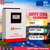 ECGSOLAX Regolatore di Carica Solare MPPT ECGSOLAX 120A 20V-80V Auto PV Max Input 250V con Ventola Intelligente Integrata per Pannelli Solari, Compatibile con Batterie LiFePO4 al Litio Ferro Fosfato 12V 24V