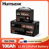 Humsienk Batteria al litio LiFePO4 Humsienk 12V 100Ah/200Ah/300Ah con BMS integrato, batteria ricaricabile a ciclo profondo al fosfato di ferro per camper, pannelli solari, uso marino, motori a traino, sistemi