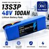 Nuova Batteria agli Ioni di Litio 48V 30Ah 13S3P 1000W con BMS per Bici Elettrica da Montagna 54.6V