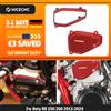 NICECNC per Beta RR 300 RR 250 2013-2024 Xtrainer 300 2015-2022 2021 2020 2019 2018 Copertura della Valvola di Potenza Sinistra per Moto e Distanziale della Valvola di Potenza di Scarico in Alluminio