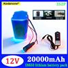 Kedanone 12V 20000mAh con BMS, Batterie Ricaricabili agli Ioni di Litio, Pacchi Batteria al Litio, Scheda di Protezione per la Monitorizzazione + Caricabatterie 12.6V