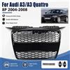 NONE Griglia Paraurti Anteriore per Audi A3 Quattro 8P 2004 2005 2006 2007 2008 Griglia a Nido d'Ape per Paraurti Anteriore Auto Nero Lucido