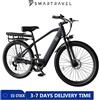 SMARTRAVEL Bicicletta elettrica urbana da 26'' con Ruote, Batteria 36V 10Ah, 250W, 7 Velocità, Schermo LCD, Acceleratore sottile, 25 km/h, 25-40 km, Freni Meccanici, Telaio in Acciaio, Luce LED, E-Bike with Bike