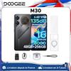DOOGEE Smartphone Doogee M30, altoparlante da 135Db, Android, batteria da 8000mAh, schermo da 6,88'', 48Gb di RAM (6Gb + 42Gb), 256Gb di ROM, Unisoc T7280, NFC