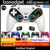 bonacell Controller per Playstation 5 PS5/PS5 Pro/Slim/PC, Gamepad Wireless RGB con Turbo/Marco, Doppia Vibrazione, Telecomando a 6 Assi, Impugnatura per Giochi