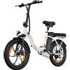 ZAZAWORK C16 Folding Electric Bike 250W Motor 48V 16Ah Detachable Battery 25km/h Up to 100km Range Bici Elettrica Pieghevole Cruise Control Commuter E-Bike City Travel CE