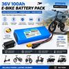 Ddadache Nuovo aggiornamento: Batteria al litio 18650 10S2P 36V 100000mAh 500W con protezione BMS integrata, batteria ricaricabile per scooter elettrico, e-bike e veicoli modificati.