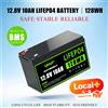 SUMMING Batteria LiFePO4 10000mAh 12V con protezione BMS integrata, ricaricabile, magazzino UE e all'estero, disponibile localmente, per generatore solare, camper, yacht, motore per cancelli, pompa