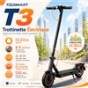 TODIMART T3 Monopattino Elettrico per Adulti Pieghevole Batteria 36V 7,8Ah Pneumatici Pieni a Nido d'Ape da 8,5 Pollici Controllo APP Doppio Freno Indicatori di Direzione Leggero Portatile Portata