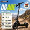 TODIMART D6 ABE Monopattino Elettrico Pieghevole per Adulti, Batteria 48V 13Ah, Autonomia 40-50KM, Pneumatici da 10 Pollici, Sospensione Anteriore a Molla, Controllo Smart tramite APP, Doppio Freno,