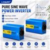 Foval Inverter a Onda Sinusoidale Pura LVYUAN 12V 24V Modelli per AC 230V 1000W 1200W 2000W Picco Presa EU Doppia USB per Auto Camper Casa Alimentazione di Backup