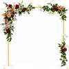 HGTUGO Supporto per Arco di Palloncini in Metallo Dorato 1,5/2M, Struttura per Sfondo Matrimoniale Riutilizzabile, Arco da Giardino per Decorazioni di Compleanni, Baby Shower, San Valentino e Natale
