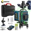 CONENTOOL Livella Laser a Raggio Verde 4D 16 Linee 4x360 ° Livella Laser Autolivellante Orizzontale e Verticale con 2 Batterie da 4500mAh e Supporto Magnetico per Piastrellatura, Pareti, Pavimenti e