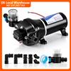 NONE Pompa per acqua a pressione 12V DC per camper e caravan, pompa a diaframma autoadescante 45PSI con interruttore automatico della pressione per doccia di camper e caravan, connettori da 12 mm