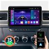 NONE Sistema Multimediale Android 15 per Auto 2G+32G per Renault Master 2019-2023, Navigazione per CarPlay, Android Auto, GPS, RDS, DAB, SWC
