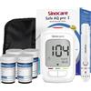 SINOCARE Kit glucometro Sinocare Safe AQ Pro I con 50/100/150/200 strisce reattive + lancette