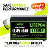 SUMMING Batteria LiFePO4 12V 10000mAh con protezione BMS, magazzino europeo e internazionale, disponibile localmente, per generatore solare, camper, roulotte, imbarcazioni, sistemi di videosorveglianza,