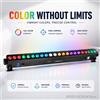 NONE Barra LED RGBW Pixel 24x12W DMX512 con telecomando 4in1, luce lineare a controllo segmentato per palcoscenico, ideale per club, discoteche, matrimoni, eventi, spettacoli di DJ, concerti, feste e