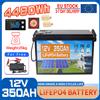 Likctt Batteria Lifepo4 12V 24V 100AH 150AH 200AH 350AH con BMS integrato, batteria al litio ferro fosfato di grado A per camper, campeggio, energia solare, barche, golf, senza tasse.