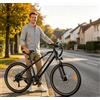 SAMEBIKE RS-A01MEN Bicicletta Elettrica 27.5" per Pendolari e Conducenti di Servizi di Condivisione - Autonomia Massima 110KM, Batteria Rimovibile 15Ah, Cambio Shimano a 7 Velocità