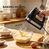 NONE Sbattitore Elettrico a Mano 300W 5 Velocità con Funzione Turbo, Fruste in Acciaio Inox, Ganci per Impasto, Frullatore Portatile per Cucina, Pasticceria e Preparazione di Dessert