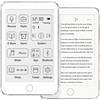 Famue No Game Lettore E-book e MP3 Anti-Dipendenza Schermo E-ink da 3,5" HiFi Senza Perdite Radio FM Bluetooth Senza Luce Blu 128GB Integrati