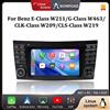 BONROAD Autoradio Stereo per Mercedes Benz Classe E W211 E200 E220 E300 E350 E240 E280 Classe CLS W219 CLK W209 G W463 con CarPlay Wireless, Android Auto, Youtube, WIFI, BT, GPS e Lettore Multimediale