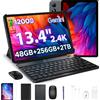 POCKAM P13 Pro 2 in 1 Tablet PC Android 16 Gemini AI Display 13,4" 120Hz 48GB RAM (12+36) 256GB ROM Batteria 12000mAh Widevine L1 Tablet PC 4G 2 IN 1