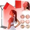 NONE Lampada per Terapia a Luce Rossa LED, Pannello per Terapia a Luce Infrarossa con Supporto, Dispositivo Domestico Anti-Invecchiamento a Luce Infrarossa per Viso e Corpo