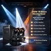 carinamoba Flight Case con Nuovo Upgrade Super 230W 7R Beam Moving Head Lighting per DJ, Discoteche, Matrimoni, Luci di Natale e Spettacoli