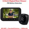 REHENTINT Telecamera Spioncino Digitale FHD 1080P con Schermo da 4,5 Pollici, Visione Notturna 940NM, Rilevamento Movimento PIR, Senza App