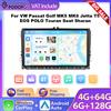 Podofo 6+128G CarPlay Autoradio con Schermo Touch da 9" Radio Auto WIFI GPS Navigazione Lettore Multimediale per VW Passat Golf MK5 MK6 Jetta T5 EOS POLO Touran Seat Sharan Carplay RDS FM Autoradio