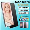 K-Touch S27 Ultra Smartphone 7.3 Pollici 4G 5G Dual SIM Dual Standby Telefono Cellulare Fotocamera 16+48MP 7800mAh Android 15 WIFI GPS Versione Globale Cellulari per Uomini e Donne