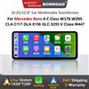 BONROAD Schermo Touch Screen Linux 2400*900P con CarPlay Wireless e Android Auto per Mercedes Benz Classe A C W176 W205 CLA C117 GLA X156 GLC X253 Classe V W447 con Navigazione GPS, WIFI, Bluetooth e Radio