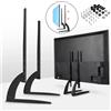 NONE Supporto per TV, Base Universale da Tavolo per TV a Schermo Piatto da 37-75 Pollici, Base TV Regolabile in Altezza, Gambe Robuste per TV che Supportano fino a Cinquanta kg, Plasma LCD LED